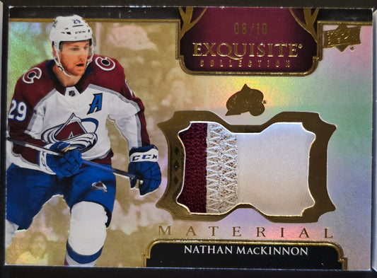 Nathan MacKinnon Exquisite Collection Material Patch /10 - 2022/23 Black Diamond