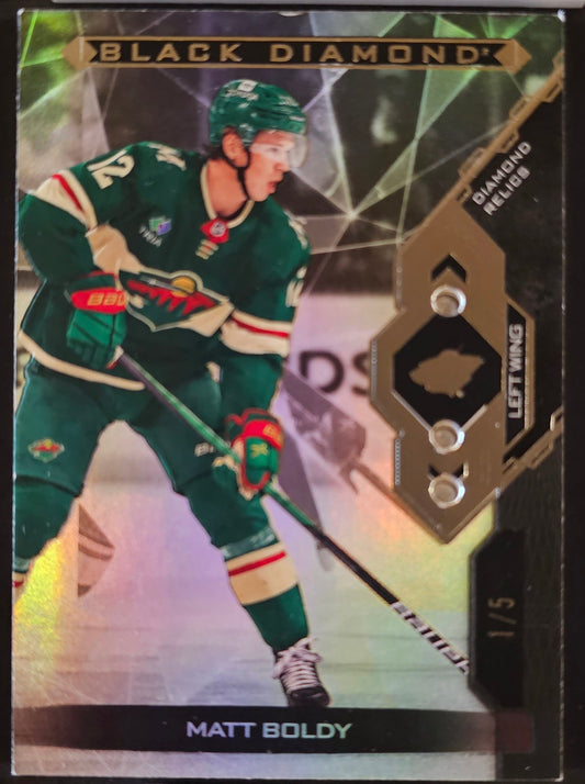 Matt Boldy Diamond Relics - Triple Diamond /5 - 2022/23 Black Diamond