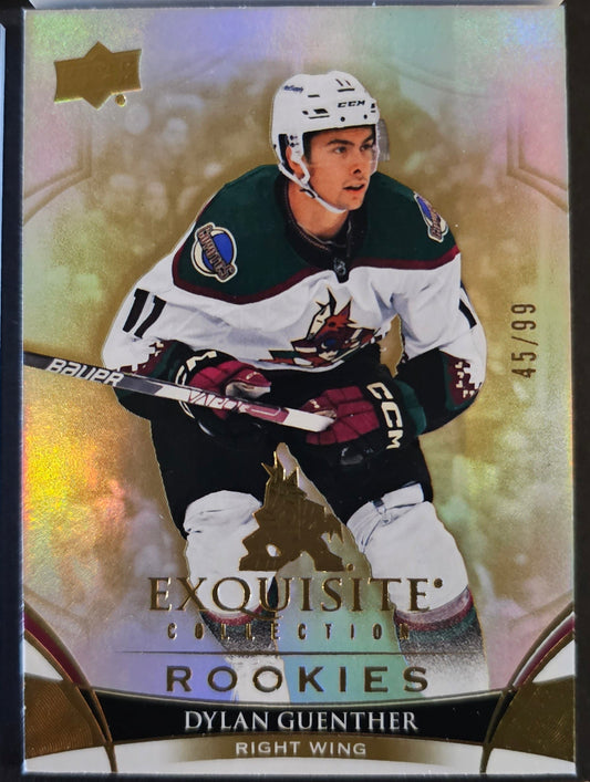 Dylan Guenther Exquisite Rookies Collection Gold /99 - 2022/23 Black Diamond