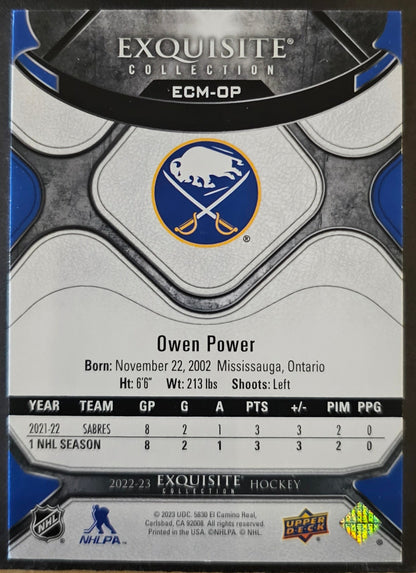 Owen Power Exquisite Moments - Gold Spectrum /25 - 2022/23 Black Diamond