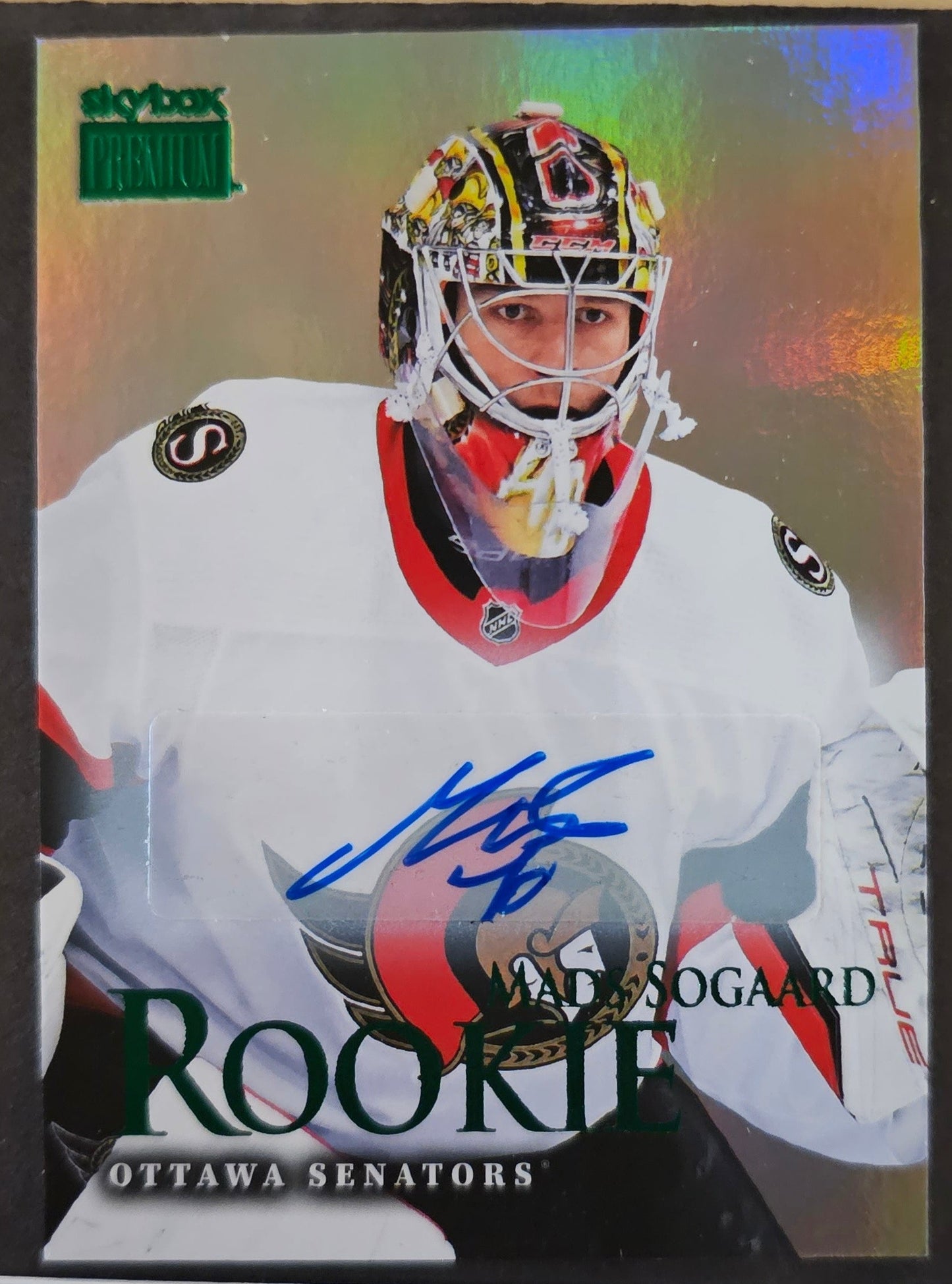 Mads Sogaard Premium Prospects Auto - 2022/23 Skybox Metal Universe