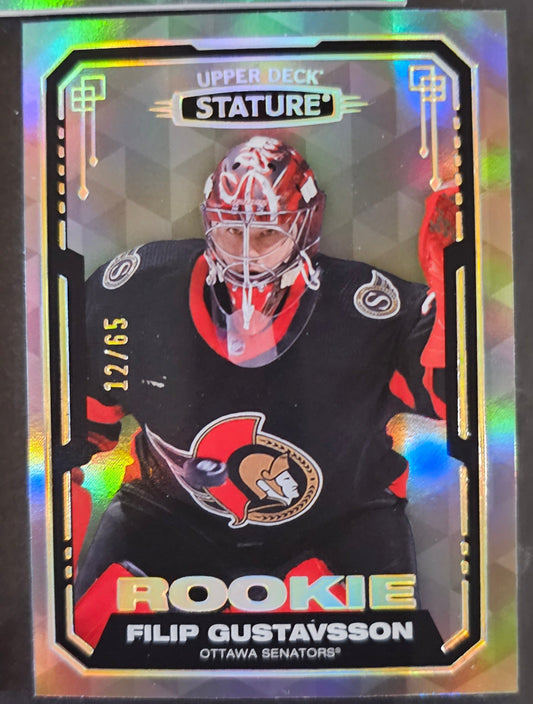 Filip Gustavsson Rookie Design Variant /65 - 2021/22 Stature