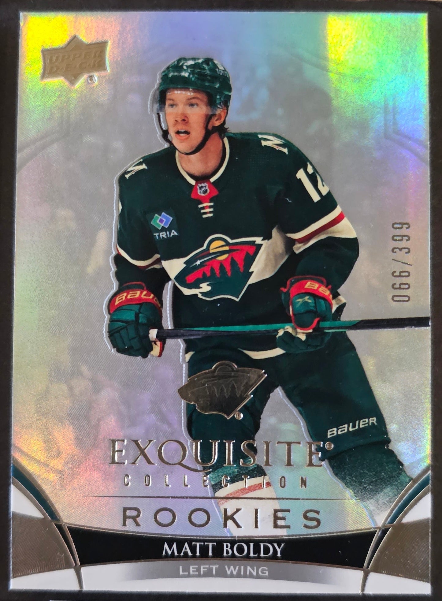 Matt Boldy Exquisite Collection Rookie /399 - 2022/23 Black Diamond