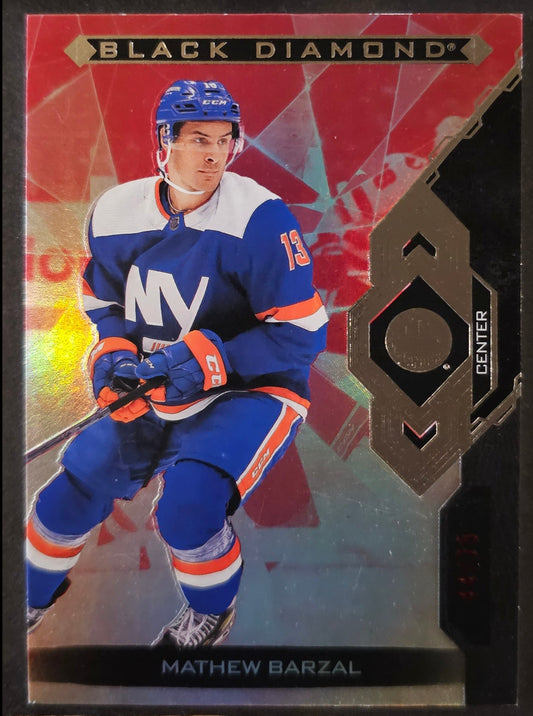 Mathew Barzal Base Red Parallel /75 - 2022/23 Black Diamond