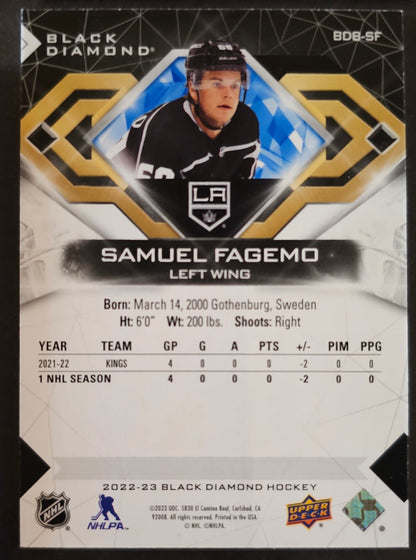 Samuel Fagemo Base Blue Parallel /25 - 2022/23 Black Diamond