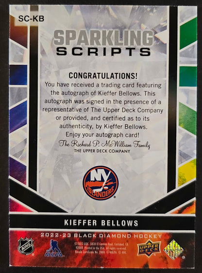 Kieffer Bellows Sparkling Scripts Auto - 2022/23 Black Diamond