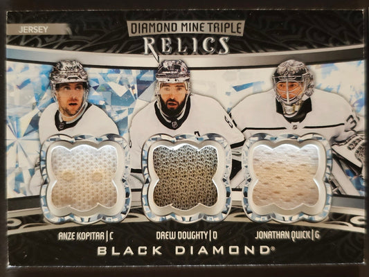 Kopitar/Doughty/Quick Diamond Mine Triple Relics Jersey - 2022/23 Black Diamond