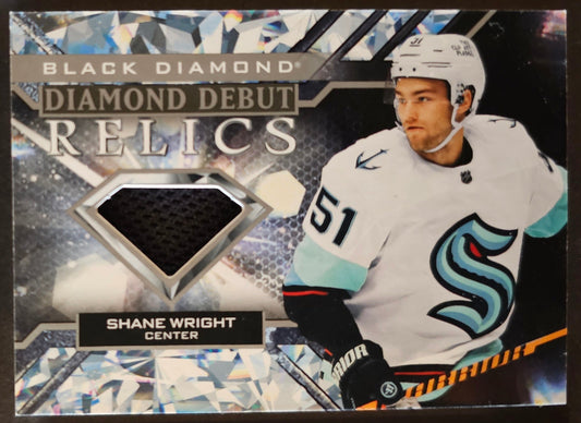 Shane Wright Diamond Debut Relics Jersey - 2022/23 Black Diamond