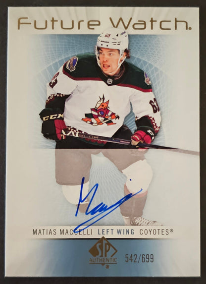 Matias Maccelli Retro Future Watch Auto /699 - 2022/23 SP Authentic