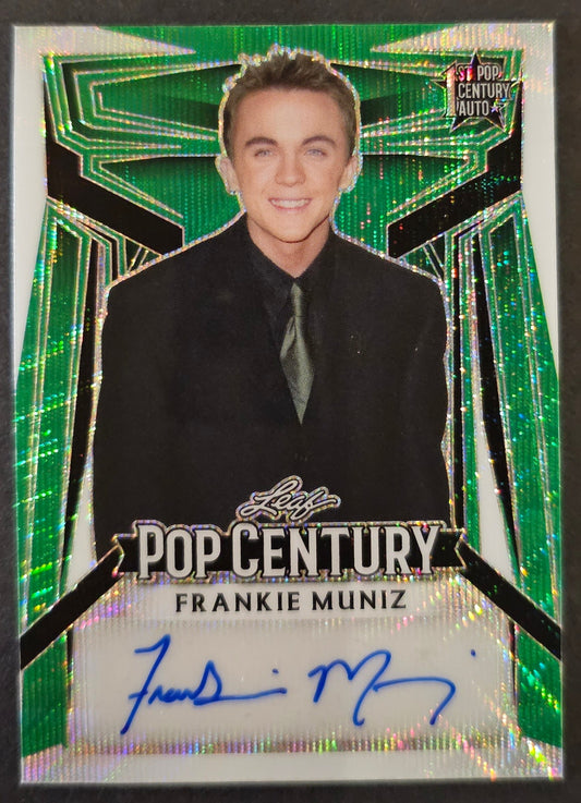 Frankie Muniz Autograph Wave Green /5 - 2023 Leaf Pop Century