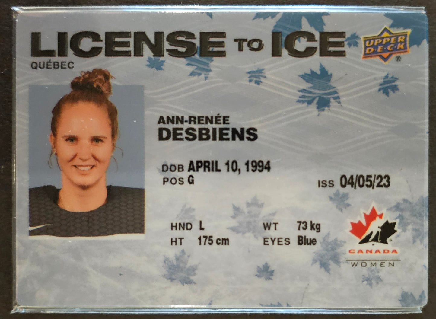 Ann-Renee Desbiens License To Ice - 2023 Team Canada Juniors