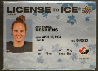 Ann-Renee Desbiens License To Ice - 2023 Team Canada Juniors