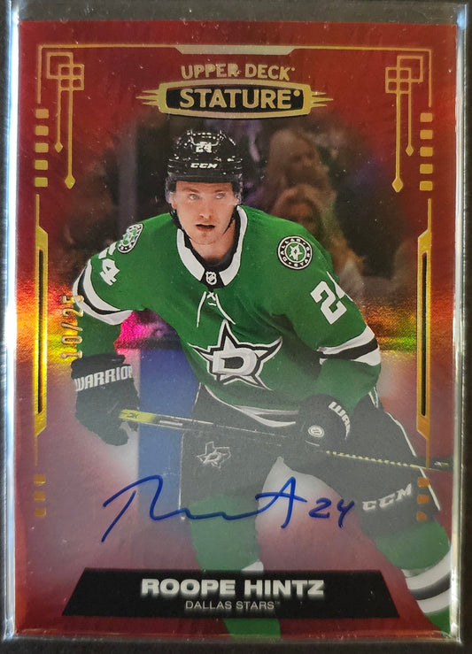 Roope Hintz Stature Red Autograph /25 - 2021/22 Stature