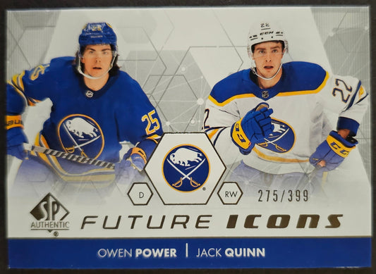 Owen Power & Jack Quinn Future Icons /399 - 2022/23 SP Authentic