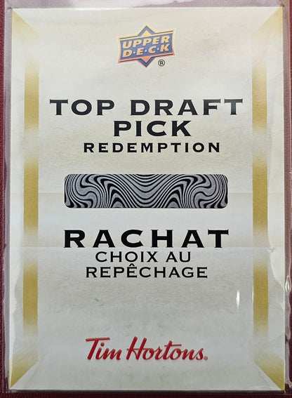 Top Draft Pick Redemption - Connor Bedard Unscratched Redemption - 2023/24 Tim Horton's