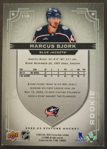 Marcus Bjork Photo Variant Rookie /99 - 2022/23 Stature