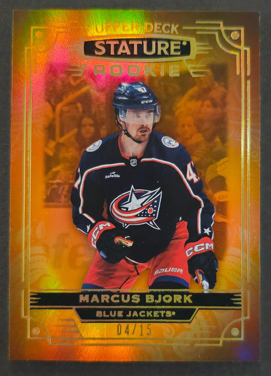 Marcus Bjork Photo Vairiant Rookie Orange /15- 2022/23 Stature