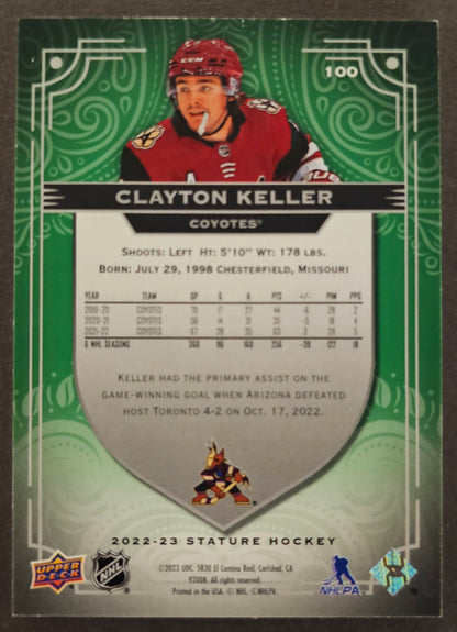 Clayton Keller Stature Green /99- 2022/23 Stature