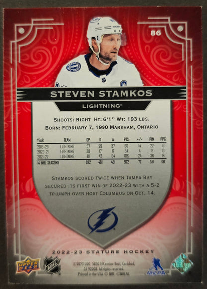 Steven Stamkos Photo Vairiant Red /33- 2022/23 Stature