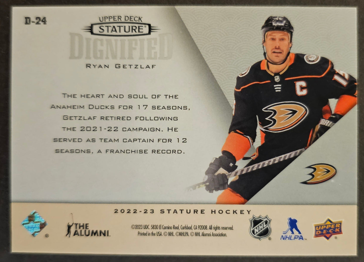 Ryan Getzlaf Stature Dignified - 2022/23 Stature