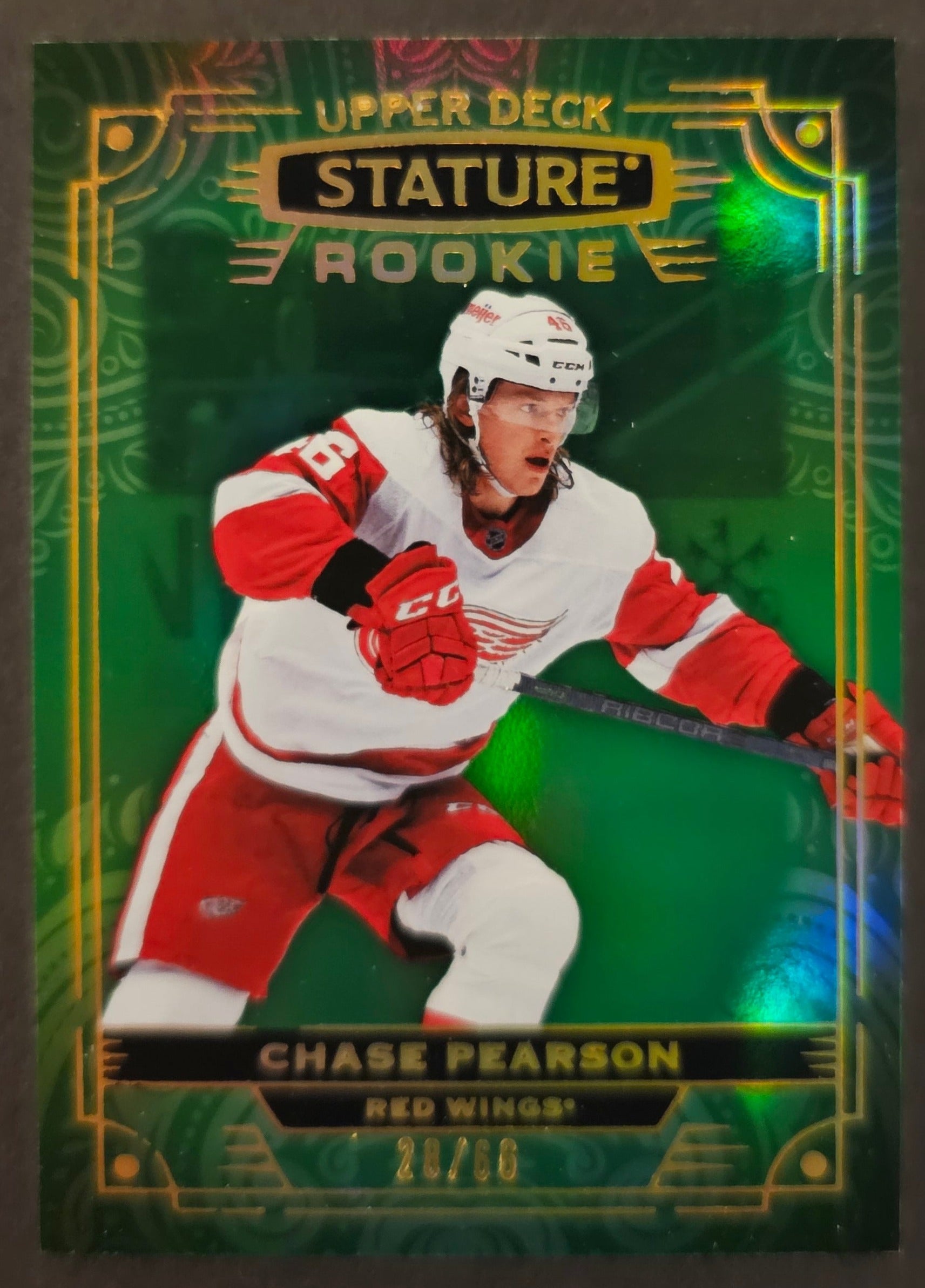 Chase Pearson Rookie Photo Variant Green /66 - 2022/23 Stature