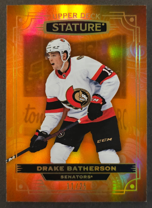 Drake Batherson Photo Variant Orange /25 - 2022/23 Stature