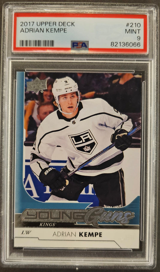 Adrian Kempe Young Guns #210 Graded PSA 9 - 2018/18 Series 1