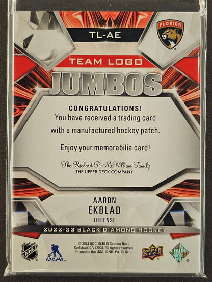 Aaron Ekblad Team Logo Jumbos - 2022/23 Black Diamond