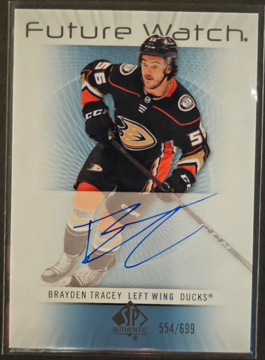 Brayden Tracey Retro Future Watch Auto - 2022/23 SP Authentic