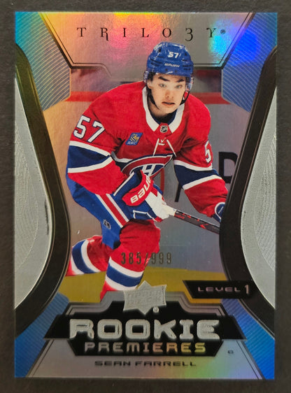 Sean Farrell Rookie Premieres Level 1 /999 - 2023/24 Trilogy