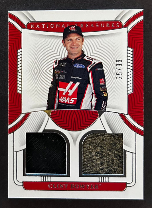 Clint Bowyer Race Used Materials Tire /99 - 2023 Panini National Treasures 