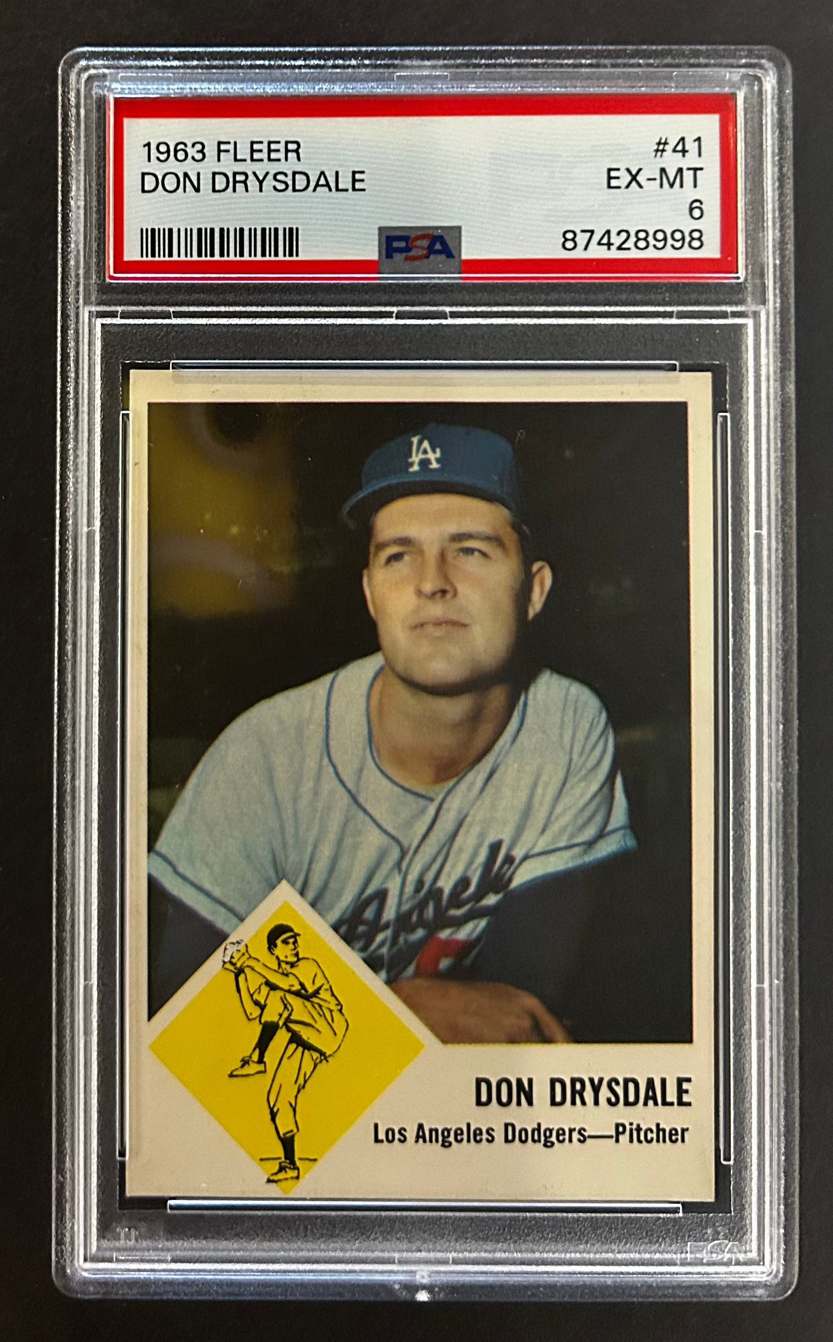 Don Drysdale - PSA 6 - 1963 Fleer – Pro Shop Sports