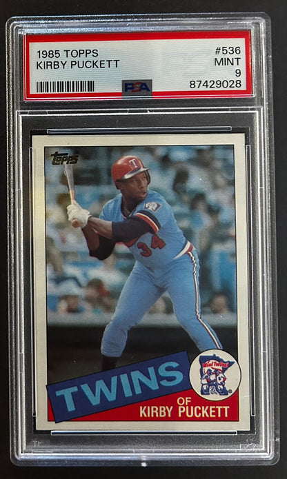 Kirby Puckett - PSA 9 - 1985 Topps