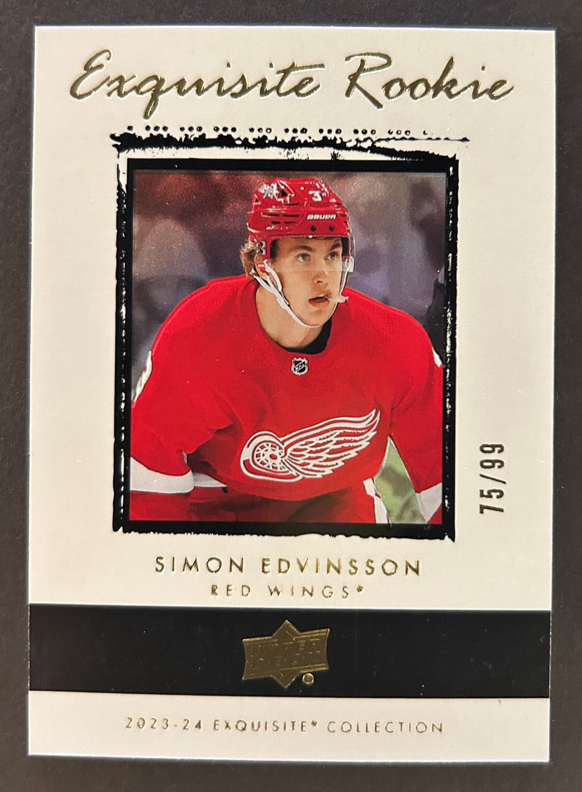 Simon Edvinsson Exquisite Rookie /99 - 2023/24 Exquisite Collection 