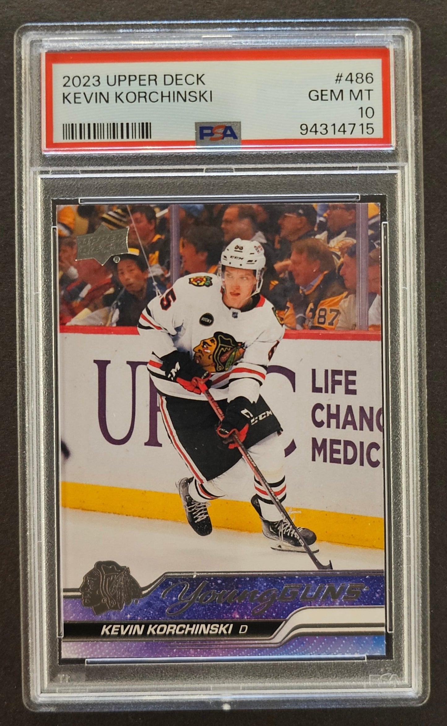 Kevin Korchinski Young Guns Rookie #486 - PSA 10 - 2023/24 Series 2