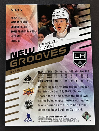 Brandt Clarke New Grooves /199 - 2022/23 SP Game Used