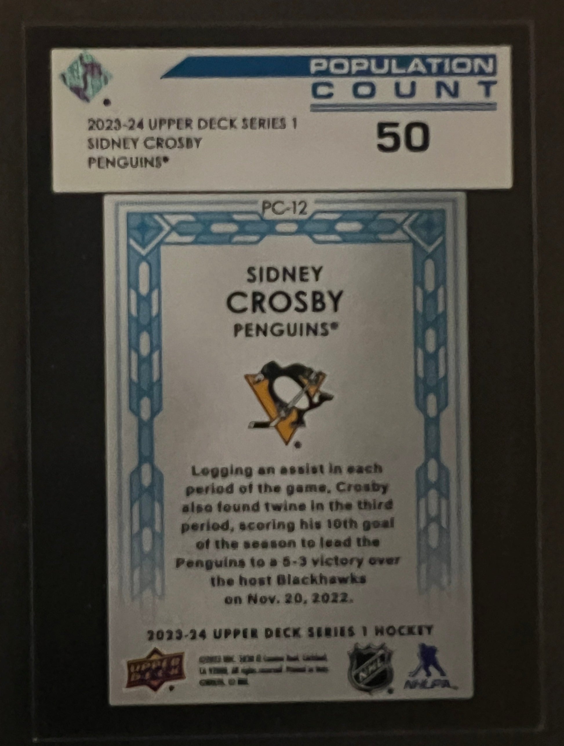 Sidney Crosby Population Count 50 - 2023/24 Series 1