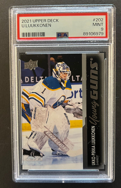 Ukko-Pekka Luukkonen Young Guns Rookie #202 - PSA 9 - 2021/22 Series 2