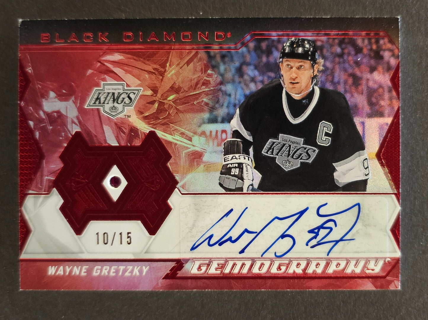 Wayne Gretzky Gemography Auto Ruby /15 - 2023/24 Black Diamond