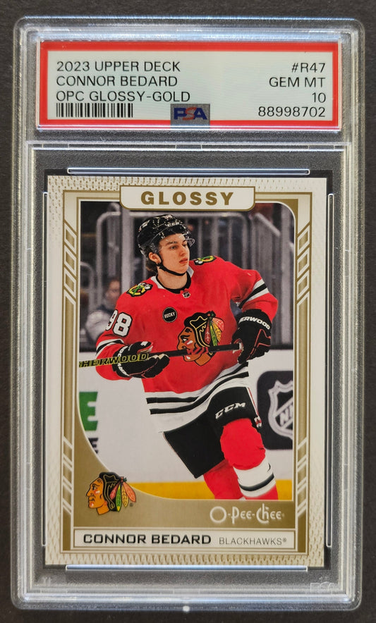 Connor Bedard O-Pee-Chee Glossy Gold - Graded PSA 10 - 2023/24 Series 2