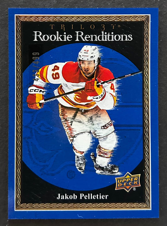 Jakob Pelletier Rookie Renditions Blue /499 - 2023 Trilogy