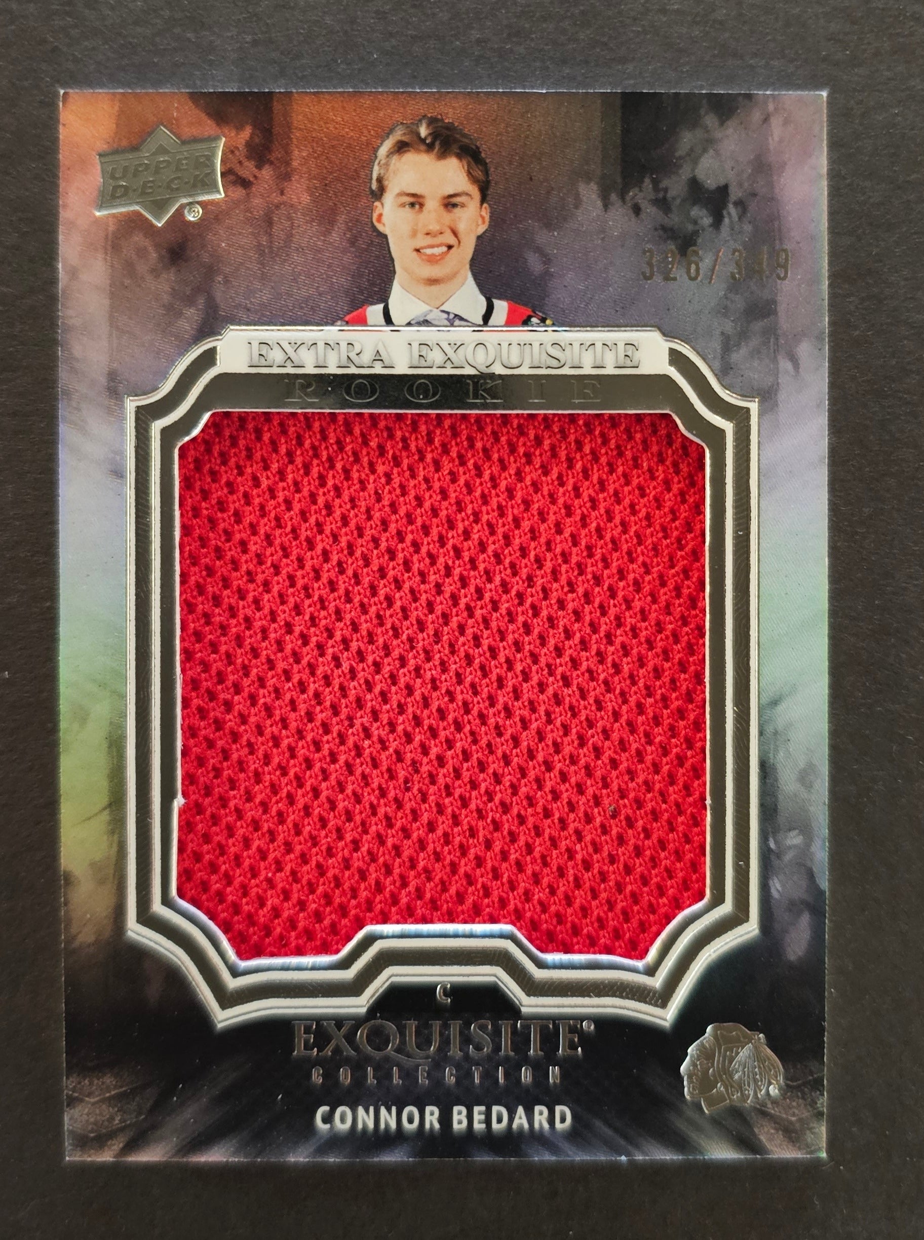 Connor Bedard Extra Exquisite Rookie Jersey - 2023/24 Black Diamond