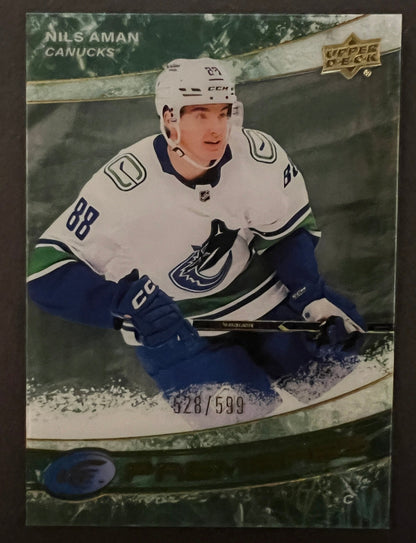 Nils Aman Premieres Green /599 - 2022/23 UD Ice 