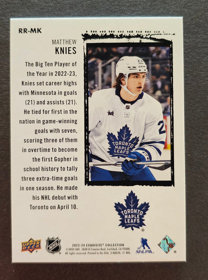 Matthew Knies Exquisite Rookie /399 - 2023/24 Exquisite Collection