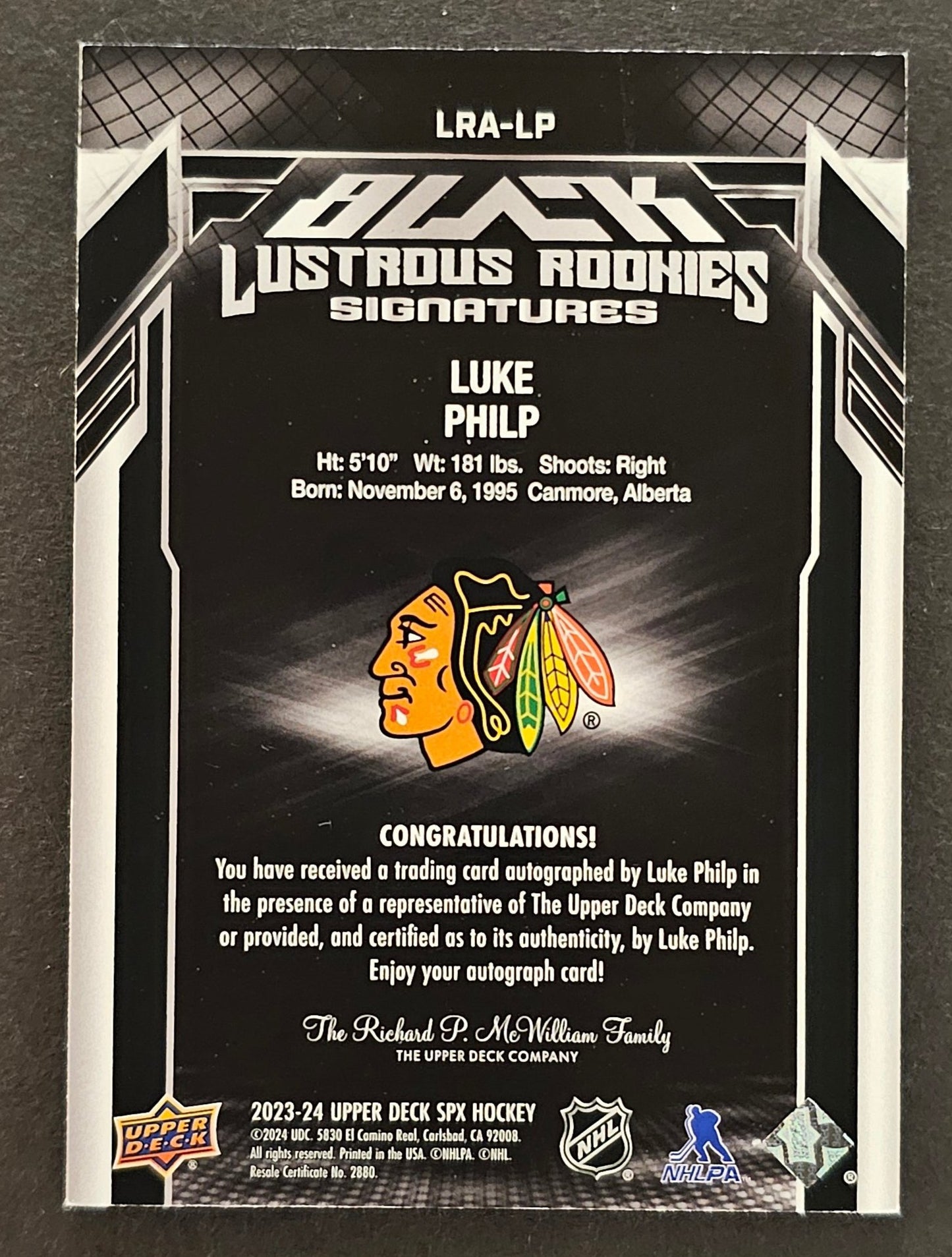 Lule Philp Lustrous Rookies Signatures /299 - 2023/24 SPX 