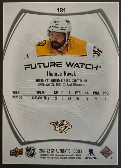 Thomas Novak Future Watch /999 - 2022/23 SP Authentic