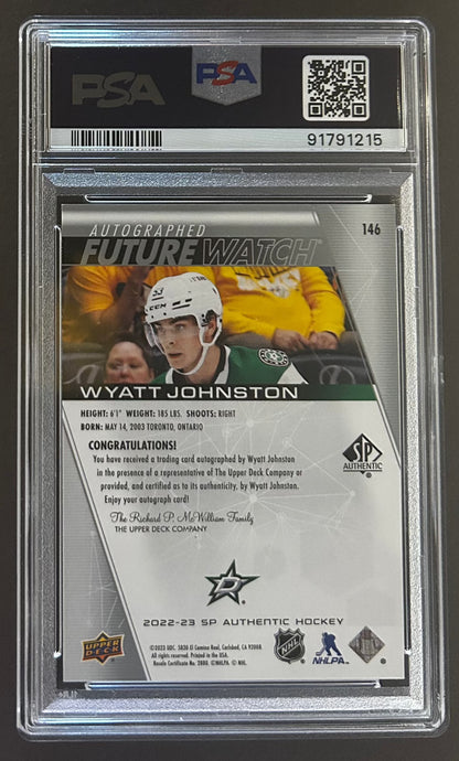 Wyatt Johnston Future Watch Auto - PSA 10 - 2022 SP Authentic