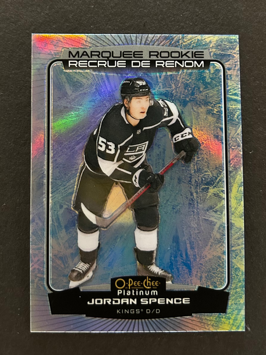 Jordan Spence Marquee Rookie Arctic Freeze /99 - 2022/23 O-Pee-Chee Platinum