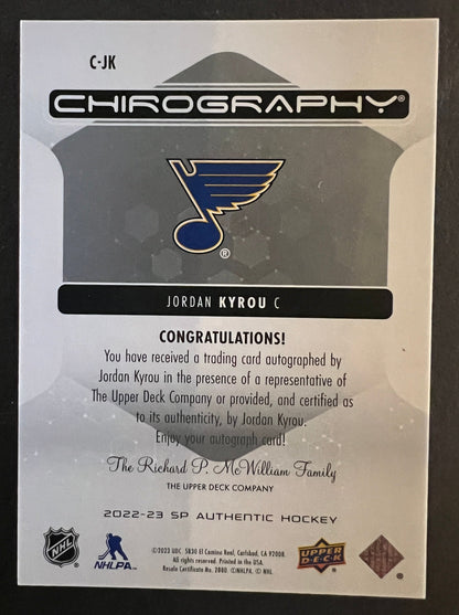 Jordan Kyrou Chirography Auto - 2022/23 SP Authentic