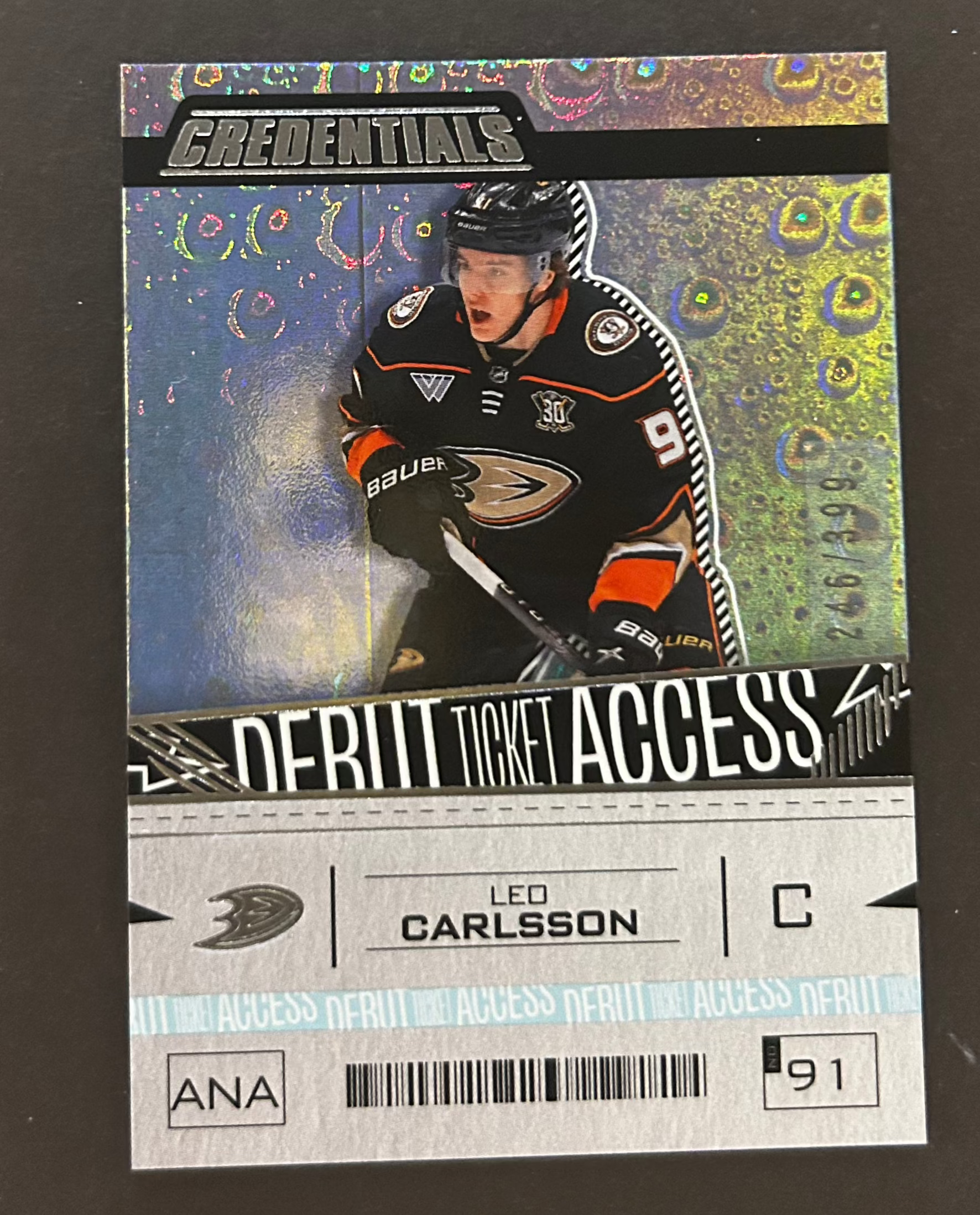 Leo Carlsson Debut Ticket Access /399 - 2023/24 Credentials